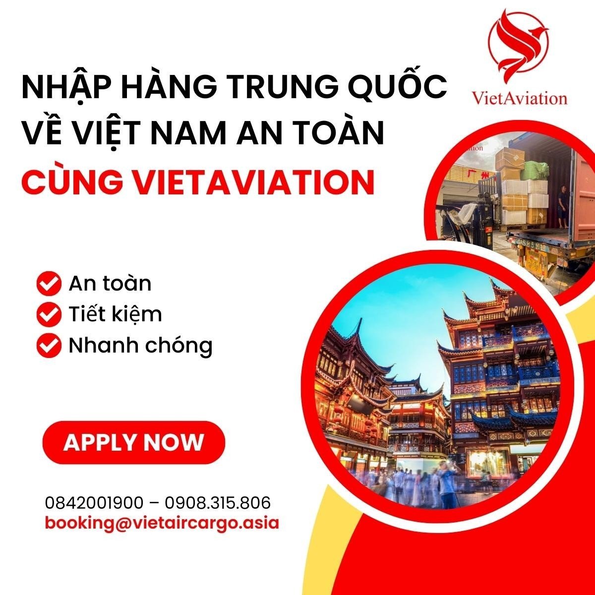 VIETAVIATION-ĐẠI LÝ CUNG CẤP DỊCH VỤ VẬN CHUYỂN CHUYÊN TUYẾN VIỆT NAM - TRUNG QUỐC